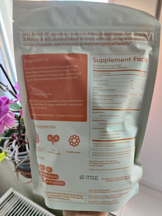 Milamend Hormone Balance Inositol