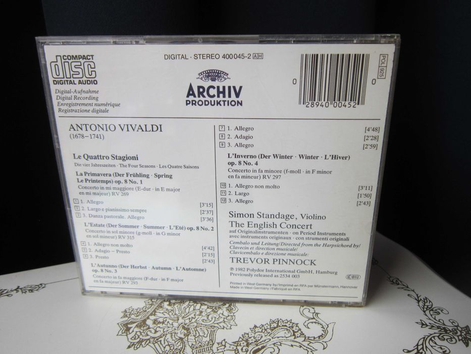 rar Vivaldi Le Quattro Stagioni Anotimpurile 1982 Germany