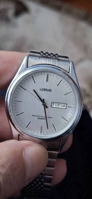 LORUS ceas de mînă bărbătesc pe baterie, curea metalică originală.
