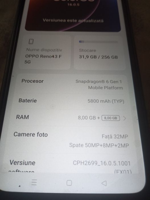 Oppo Reno 13F 256 gb și redmi 13 c 128 GB