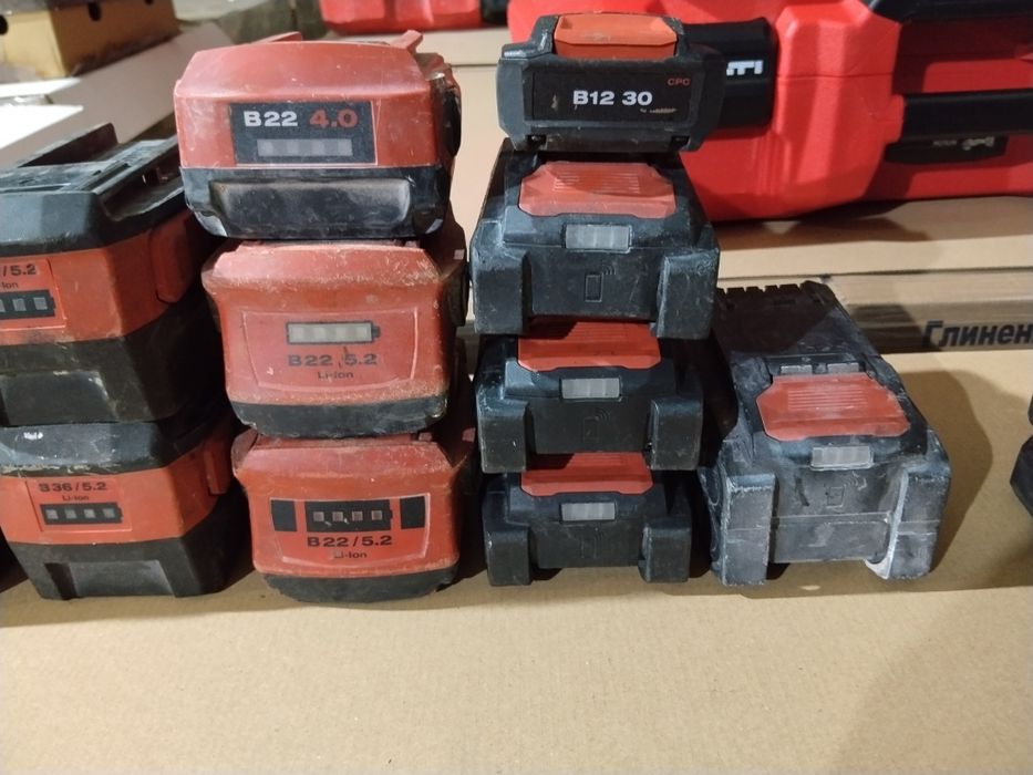 Hilti батерии и зарядни