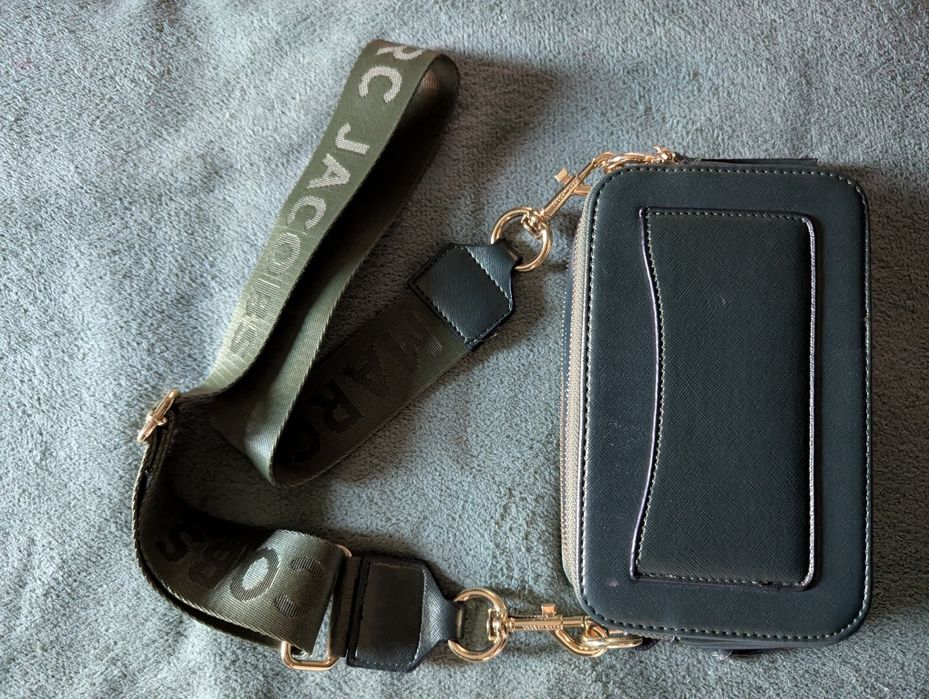Marc Jacobs Green Snapshot geantă crossbody
