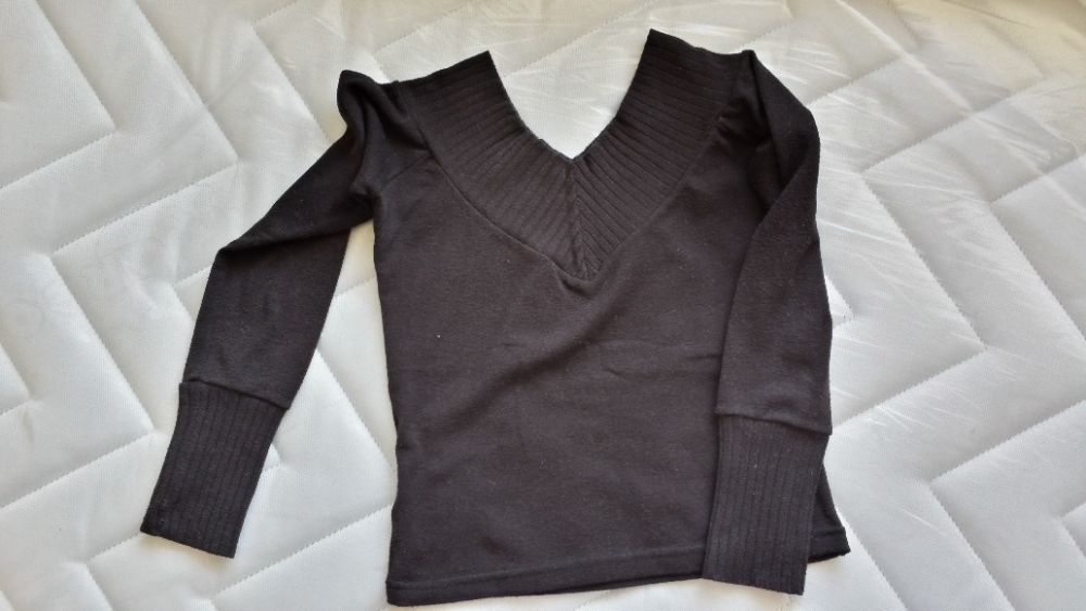 Промо! дамска блуза, V-образно деколте, еластична