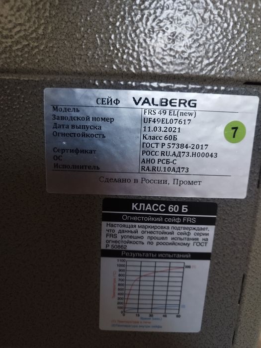 Сейф VALBERG frs