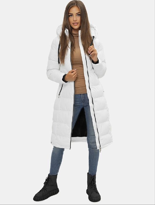 Дамско зимно бяло яке