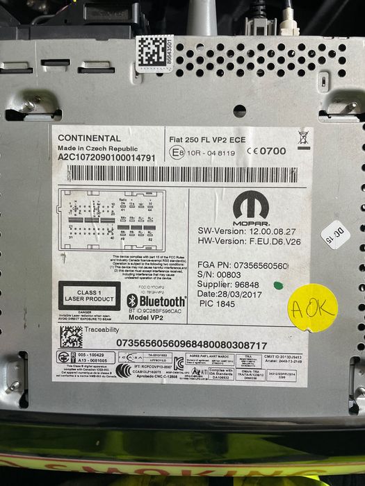 Navigație originală Fiat Ducato