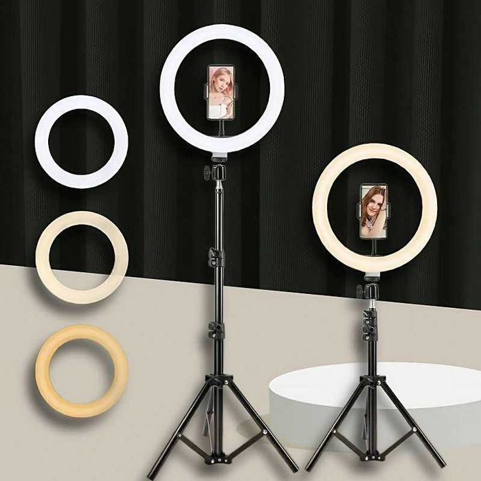 МЕГА ПРОМО!!! LED ринг лампа 12 инча с трипод 210см., Youtube, Tiktok