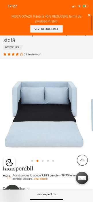 Canapea extensibila copii