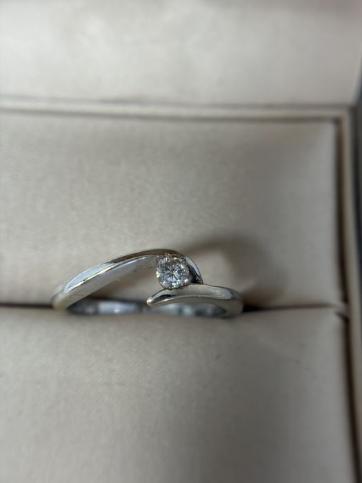 Кольцо с бриллиантами/техно голд