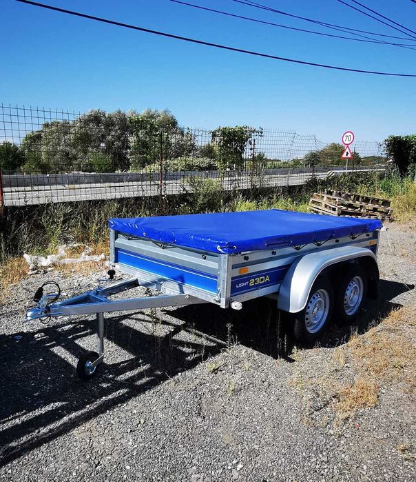 Remorca Cluj/ SUDATA, 2 Axe * 750 Kg: Dimensiuni 232 (250)*135 cm !