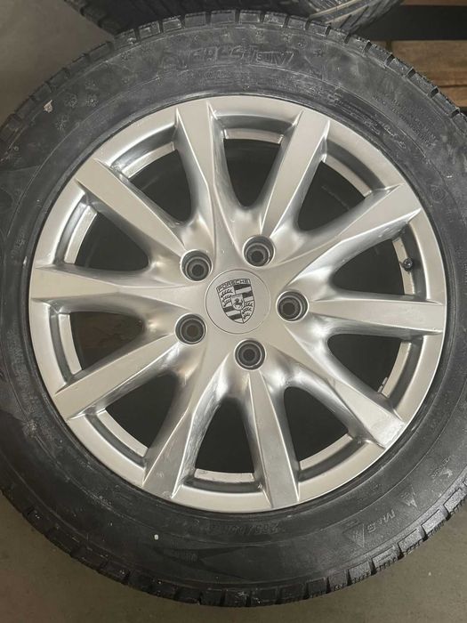 Set 4 jante aliaj originale Porsche Cayenne + anvelope M+S