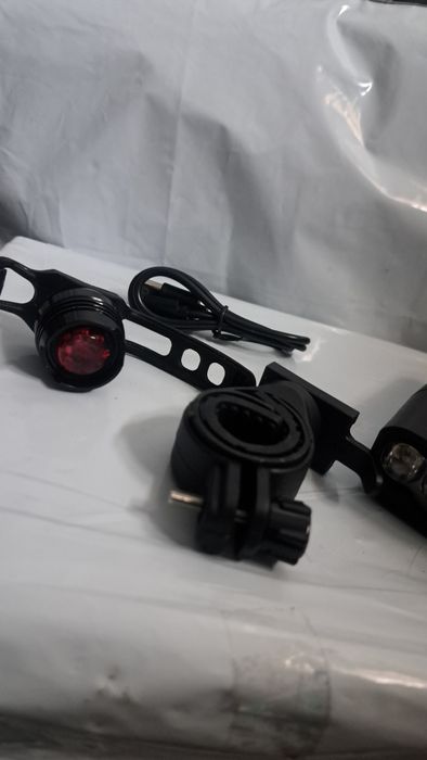 Lanterna bicicleta set 3 in 1, incarcare USB, lumini fata si spate