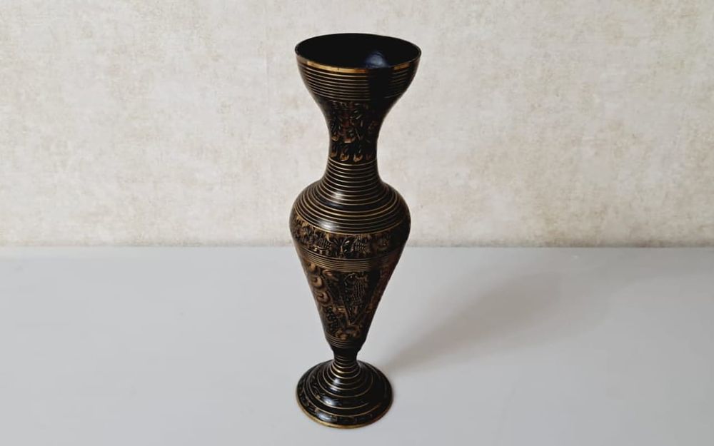 Вазы из латуни, шкатулки