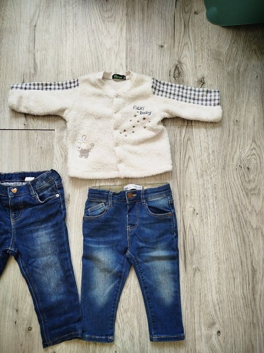 Джинсы Zara и H&M + в подарок кофточка теплая