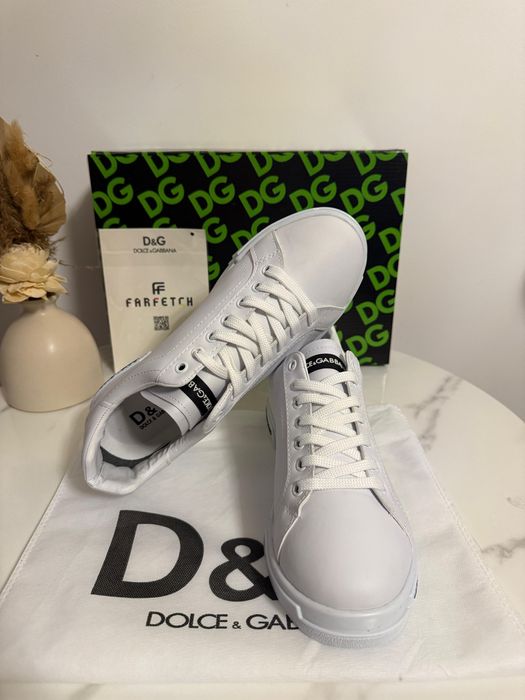 Tenesi/Papuci Dolce Gabbana Full White
