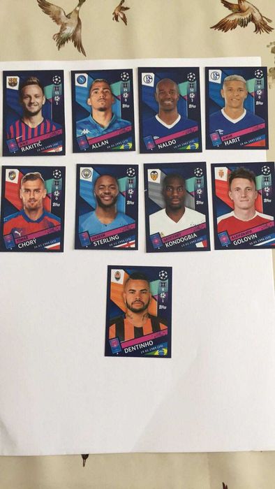 лепенки panini на футболисти от световното през 2010 г. и шамп лига