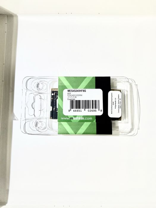 RAM памет Mushkin Essentials, 8GB, DDR4, 2400 MHz, за лаптоп