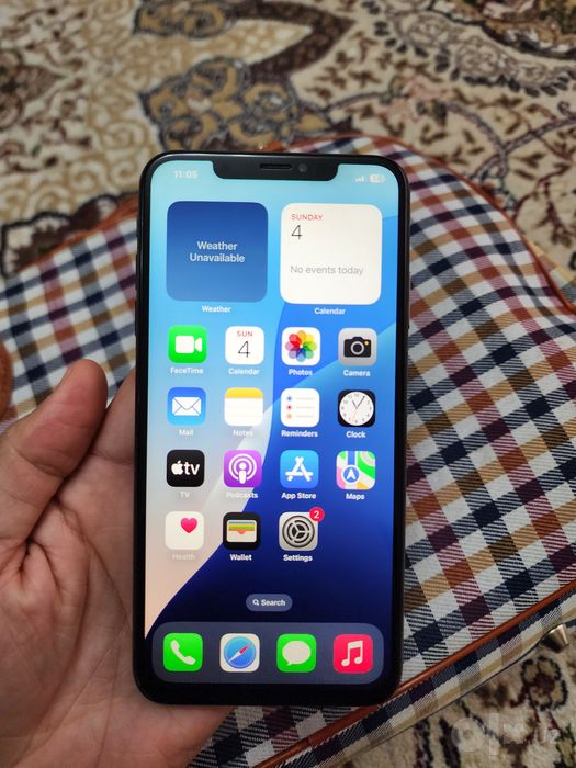 Iphone Xs Max LL/A Black 64GB Batareka 100% Face yoq