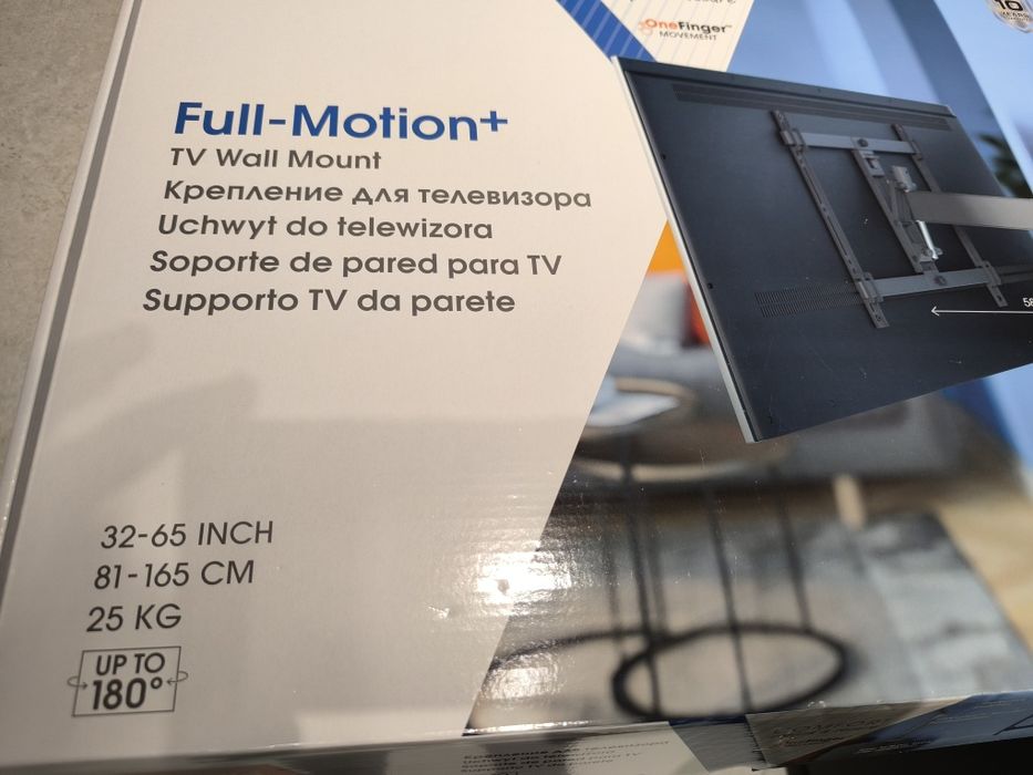 TV Стойка за стена VOGELS TVM 3443 черна, подвижна, до 65 инча и 25кг