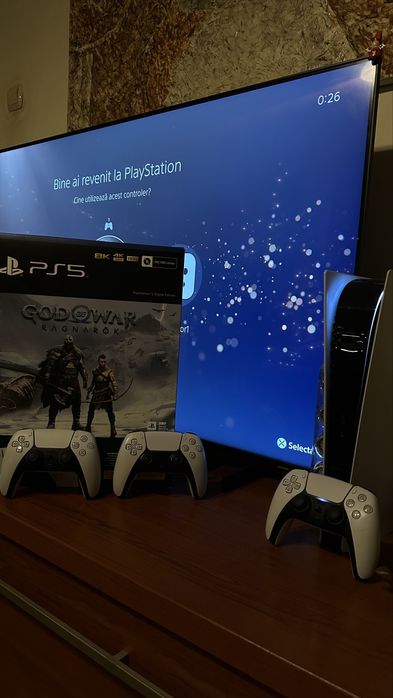 PlayStation 5 Digital,3 controllare (joystick magnetic)