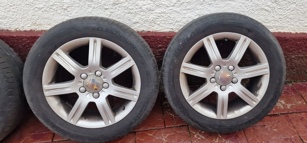 Jante Seat Leon 2007-2012 5x112 R16 cu cauciucuri de vara.