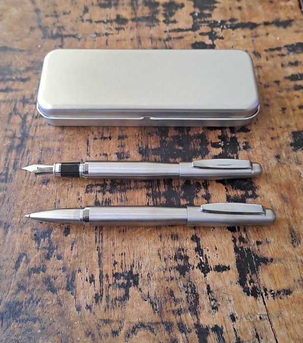 писалка и химикалка комплект масивни метални, внос от Германия