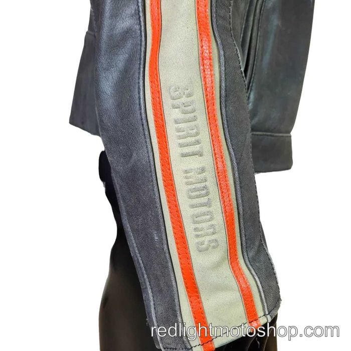 Spirit Motors Мъжко кожено мото яке Cafe Racer | 58-60 / XXL | Отлично