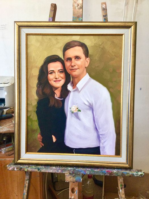 Portret pictat,la comanda caricaturi,tablou pictat