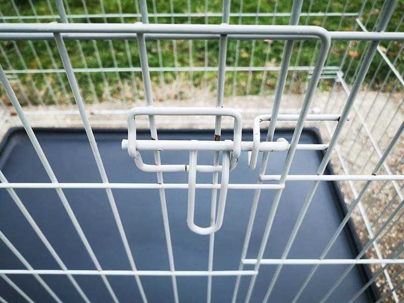 транспортна клетка метална сгъваема 92x59x62см за куче, стационар