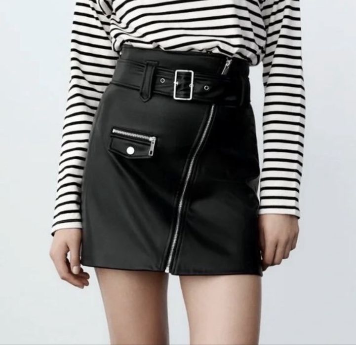 Дамска кожена пола Zara