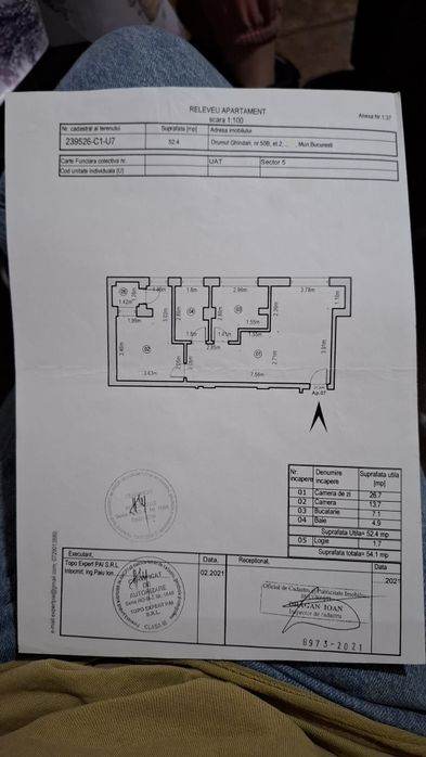 Vând apartament cu 2 camere