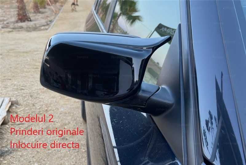 Capace Oglinzi M Style Batman BMW Seria 5 E60 E61 E63 64, Negru Lucios