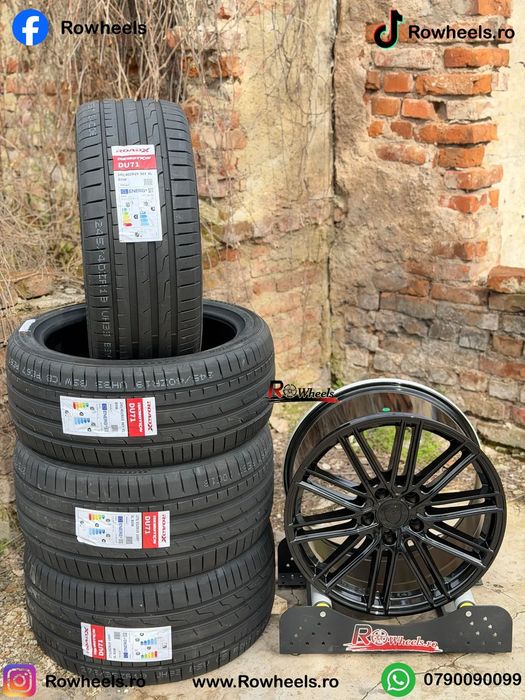Jante Porsche 20 R20 Cayenne  jante cu Anvelope Vara/iarna Full black Roti Porsche cu anvelope vara/iarna incluse R20