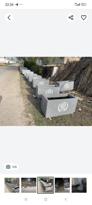 Бетон. Гул туваклар. Узбекистон буйлаб.