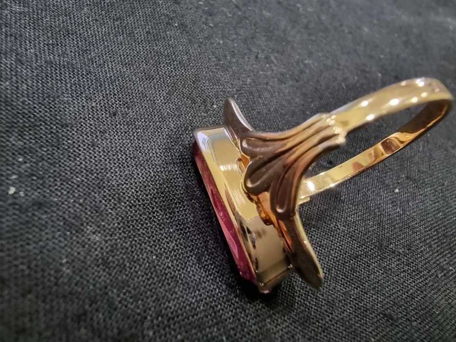 Дамски златен пръстен СССР