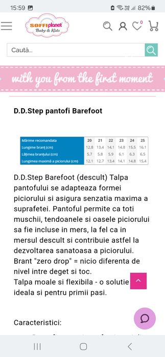 D.D.Step pantofi Barefoot marime 24
 



D.D.Step Barefoot (descult) T