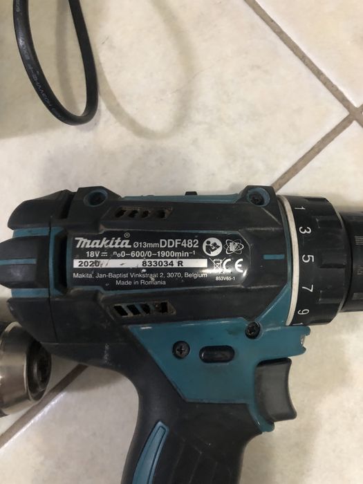 Set filetante Makita DDF 456 si DDF 482 cu 1 acumulator si incarcator