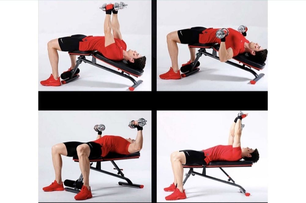 Лежак для пресса и гантели Скамья универсальная !!!