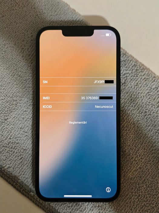 Iphone 14 128 GB Midnight stare buna baterie 88.5% 570 cicluri