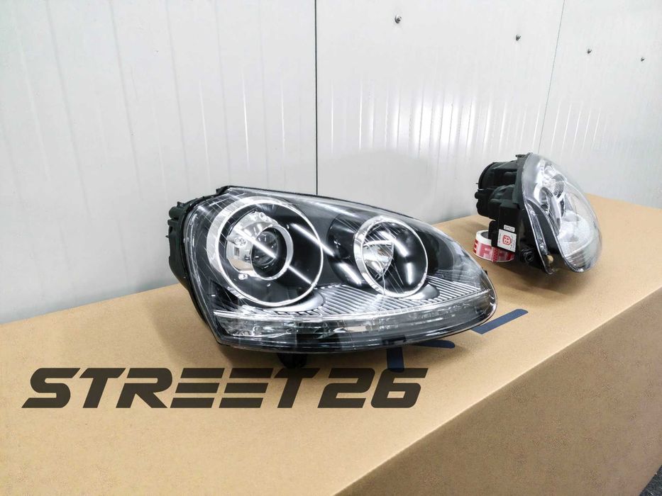 Faruri VW Golf 5 V MK5 (2003-2007) Jetta (2005-2011) R32 Design Crom