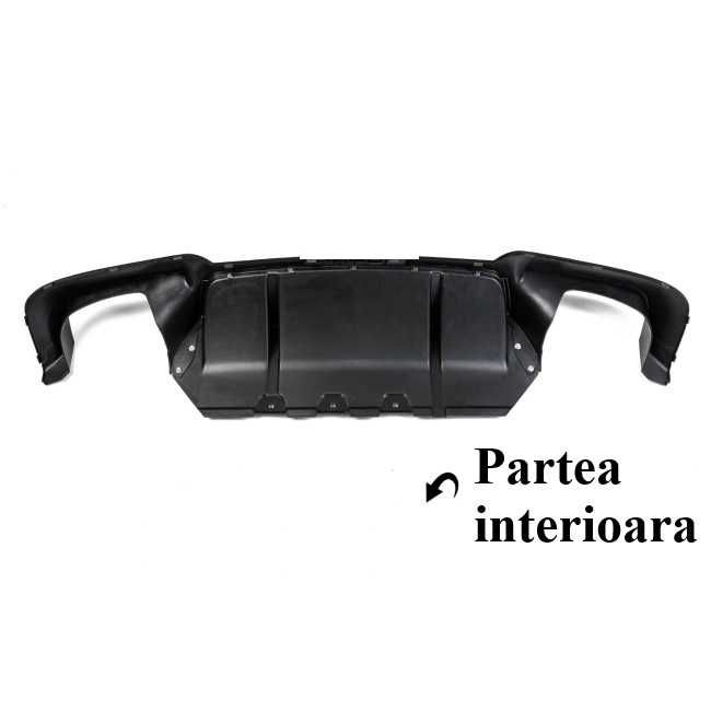 Difuzor M5 Competition Prelungire Bara Spate M BMW F10 F11, Negru Luci