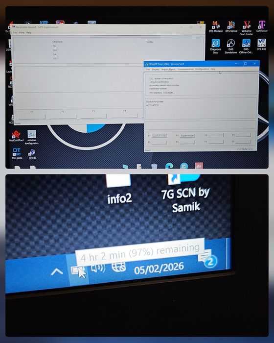 Pachet laptop diagnoza & codari Bmw Ista  Mercedes Xentry +  interfete