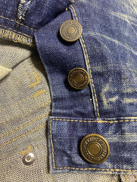 Gostar De Fuga flared distressed painted denim