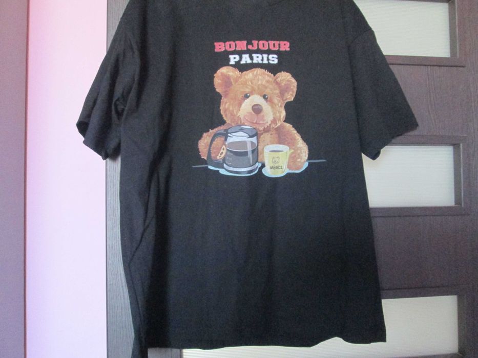 tricou   negru   bumbac L