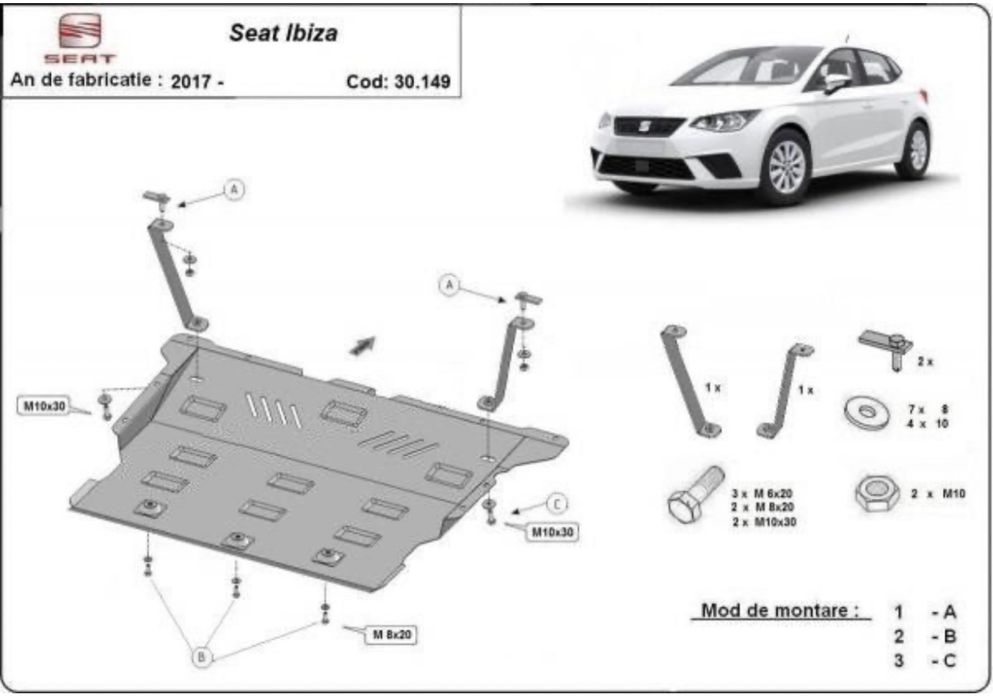 Scut motor seat ibiza 2017-2022