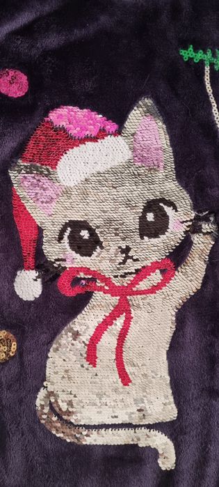 Сет блуза с пайети и бляскава пола H&M, 6-8г.