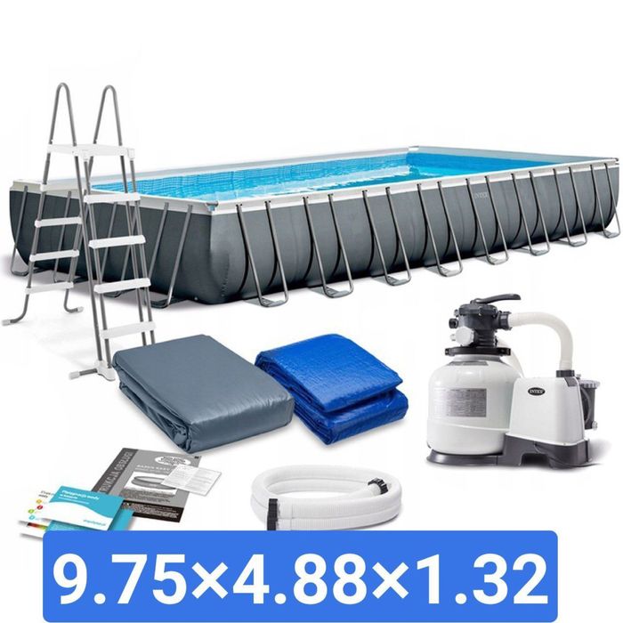 СИКЕДКА. Бассейн каркасный INTEX 975×488×132 basseyn