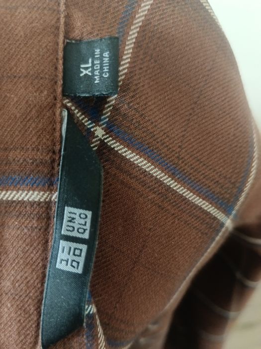 Фланелевоя рубашка uniqlo