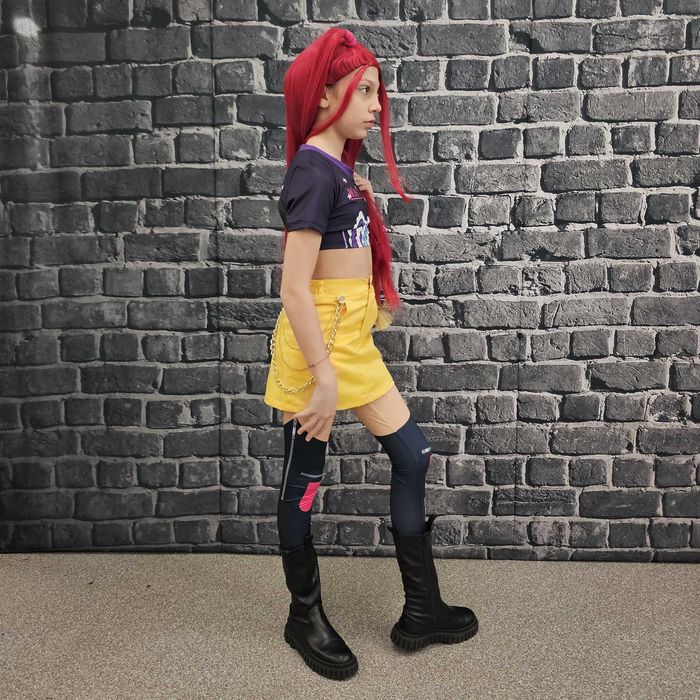 Mira Kpop Demon Hunters Costum Anime Premium pentru Copii Cosplay Handmade pentru Petreceri Comic Con și Evenimente
