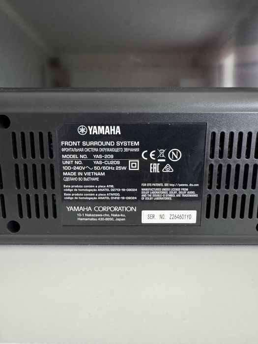 Саундбар Yamaha YAS-209